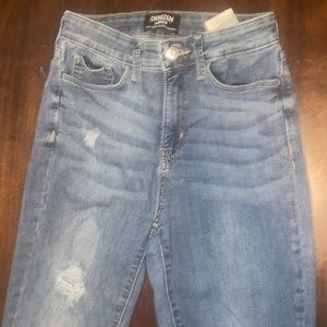 High Rise Super Skinny Distressed Jeans